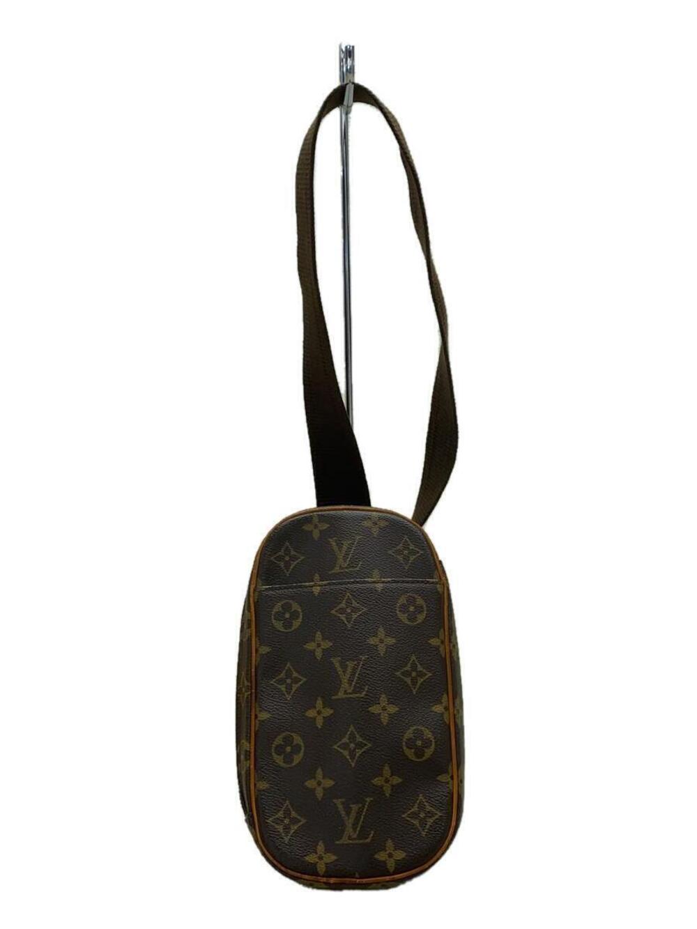 LOUIS VUITTON Pochette Gange Monogram Canvas Brown All over